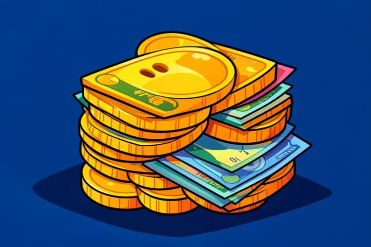 Gráfico de barras mostrando crescimento financeiro.