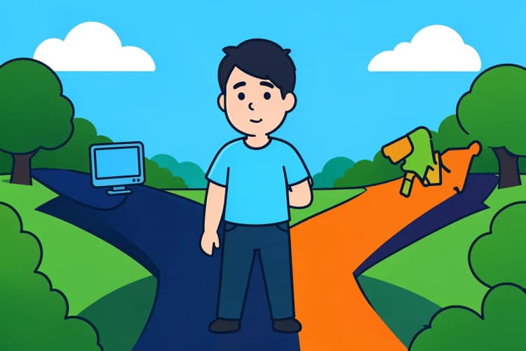 como começar a trabalhar com marketing digital, com setas apontando para cima