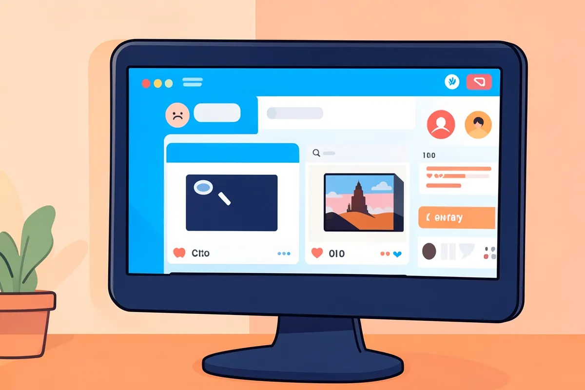 Tela de computador exibindo anúncios pagos em diferentes plataformas como Google e redes sociais.