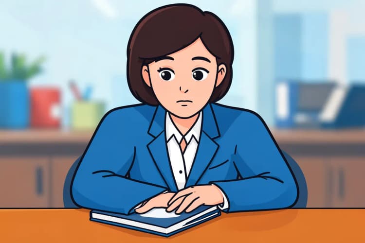 Mulher de negócios analisando relatórios de desempenho de campanhas de marketing digital em uma mesa.